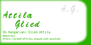 attila glied business card